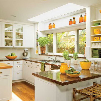 Simple-and-Affordable-Kitchen-Design-with-White-and-Orange-Kitchen-Color-Scheme-and-Brown-Marble-Countertops.jpg